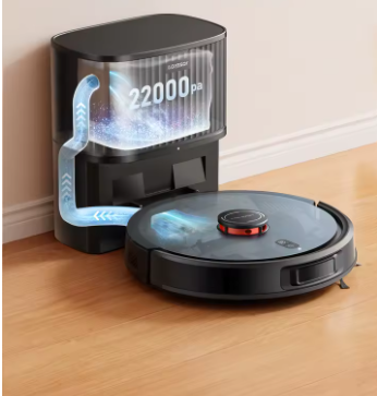 Robot aspirador y fregador Laresar Super Potente – LiDAR, 6.500 Pa y estación de vaciado - Imagen 3