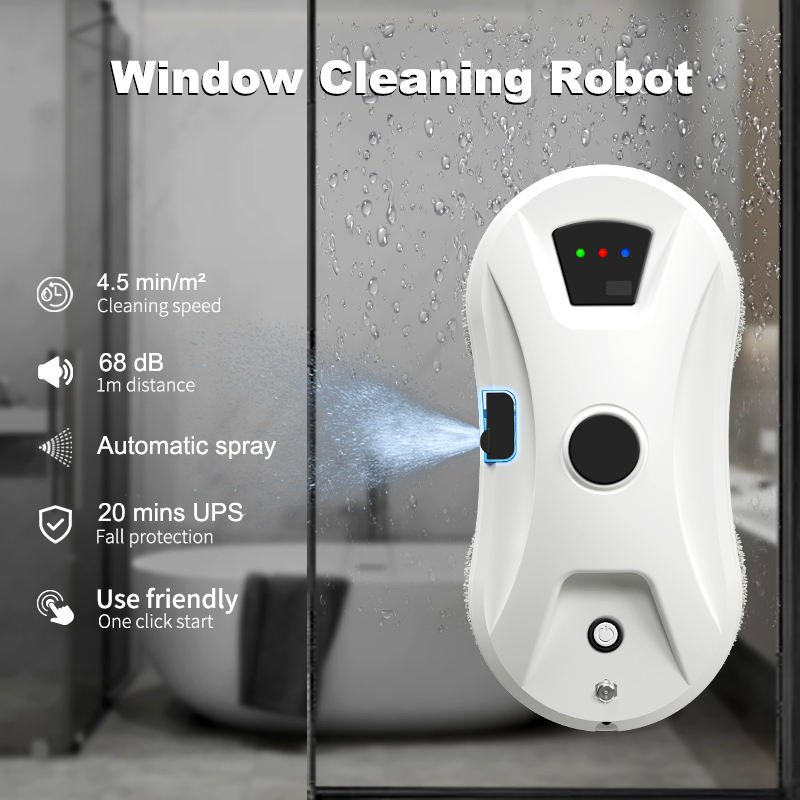 Robot limpiacristales CSD PRO V2 con doble succión de 5.600 Pa y protección UPS - Imagen 3